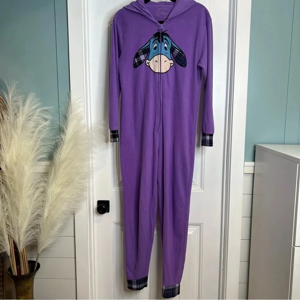Disney‎ Eeyore Onesie Costume Union Suit Pajamas. Size Medium. - Picture 3 of 13